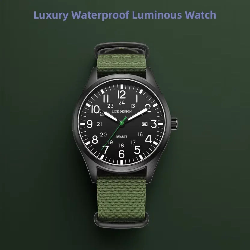 Montclair Watch - Leather & Nylon (Waterproof)