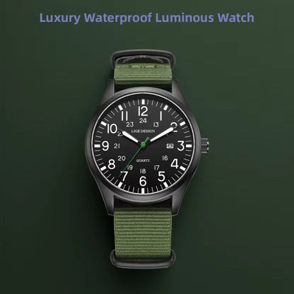 Montclair Watch - Leather & Nylon (Waterproof)