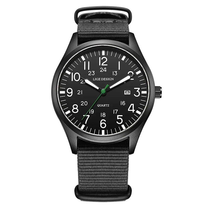 Montclair Watch - Leather & Nylon (Waterproof)