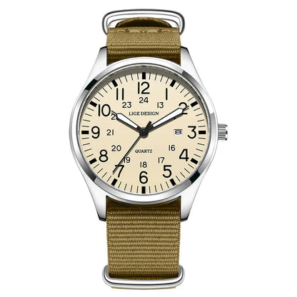Montclair Watch - Leather & Nylon (Waterproof)