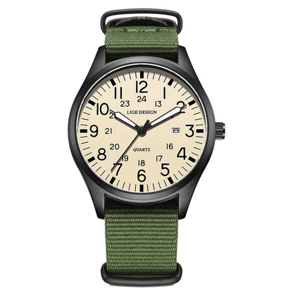 Montclair Watch - Leather & Nylon (Waterproof)