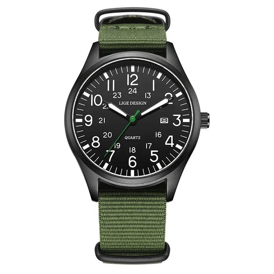 Montclair Watch - Leather & Nylon (Waterproof)